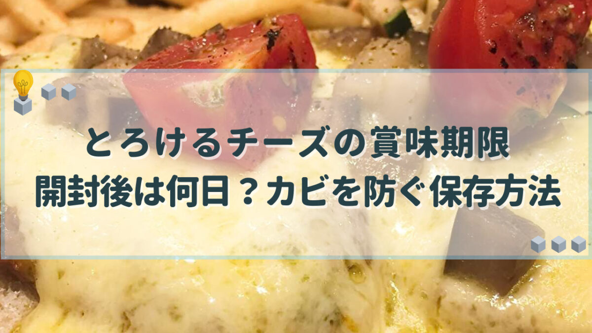 とろけるチーズ 賞味期限