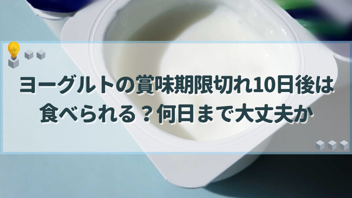 ヨーグルト　賞味期限切れ　10日